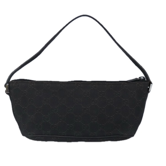 GUCCI GG Canvas Pouch Brown Silver 07198 Auth 98923 - Picture 2 of 16